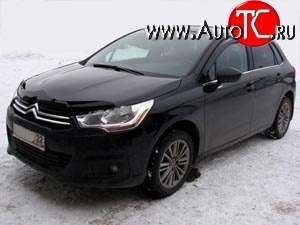 3 299 р. Дефлектор капота NovLine (хетчбек) CITROEN C4 B7 хэтчбэк 5 дв. (2011-2018)  с доставкой в г. Пермь
