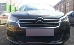 1 469 р. Сетка на бампер (седан) Russtal (черная) CITROEN C4 B7 хэтчбэк 5 дв. (2011-2018)  с доставкой в г. Пермь. Увеличить фотографию 3