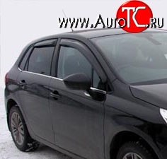 2 114 р. Дефлекторы окон (ветровики) Novline 4 шт. CITROEN C4 aircross (2012-2017)  с доставкой в г. Пермь