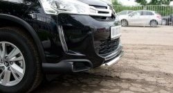 14 499 р. Одинарная защита переднего бампера диаметром 63 мм SLITKOFF CITROEN C4 aircross (2012-2017)  с доставкой в г. Пермь. Увеличить фотографию 2