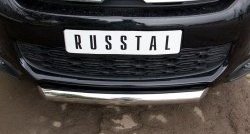 15 349 р. Одинарная защита переднего бампера диаметром 76 мм SLITKOFF CITROEN C4 aircross (2012-2017)  с доставкой в г. Пермь. Увеличить фотографию 2