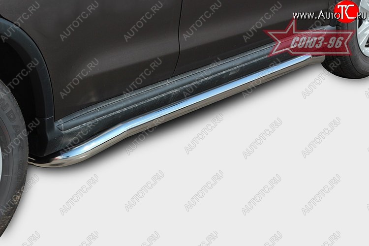 15 704 р. Защита порогов Souz-96 (d60)  CITROEN C4 aircross (2012-2017)  с доставкой в г. Пермь