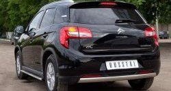 12 999 р. Защита заднего бампера (Ø75x42 мм, нержавейка) Russtal CITROEN C4 aircross (2012-2017)  с доставкой в г. Пермь. Увеличить фотографию 3