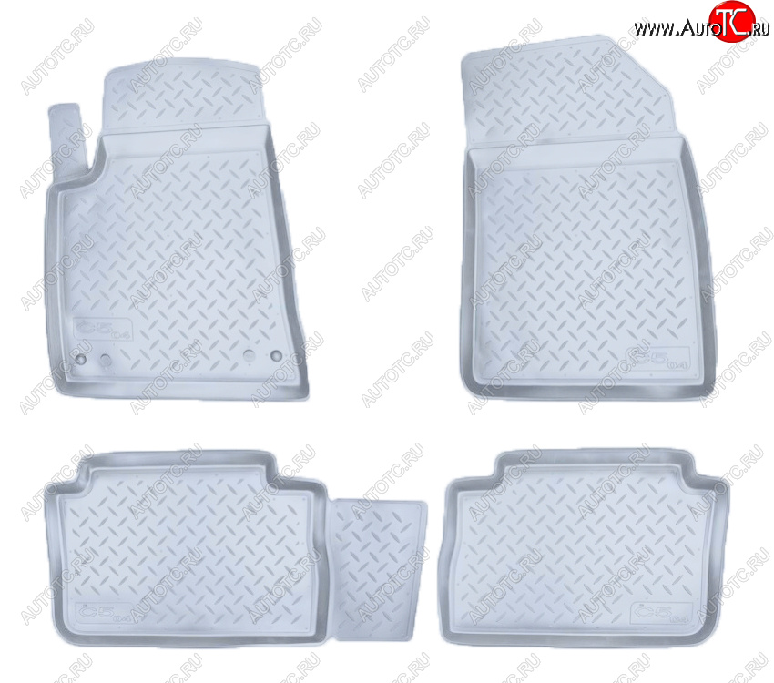 2 759 р. Коврики салона Norplast Unidec  CITROEN C5 ( X40,DC,  X40,DE,  X40,RC,  X40,RE) (2000-2008) лифтбэк дорестайлинг, универсал дорестайлинг, лифтбэк рестайлинг, универсал рестайлинг (Цвет: серый)  с доставкой в г. Пермь