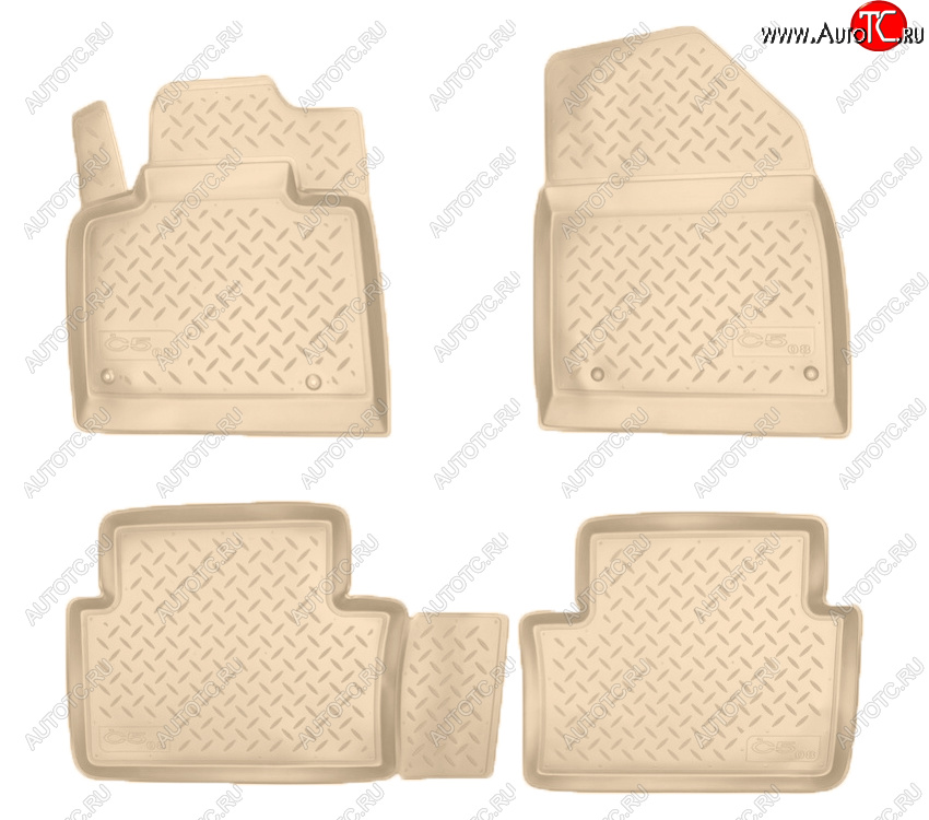 2 759 р. Коврики салона Norplast Unidec  CITROEN C5 ( RD,  RW) (2008-2021) дорестайлинг, седан, доресталийнг, универсал, рестайлинг, седан (Цвет: бежевый)  с доставкой в г. Пермь