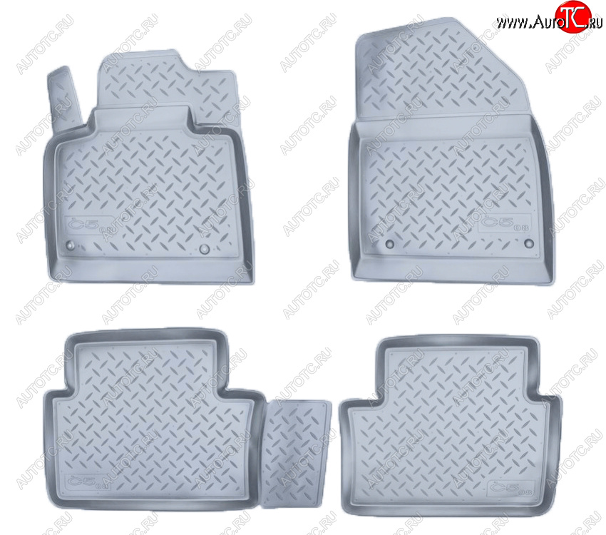 2 759 р. Коврики салона Norplast Unidec  CITROEN C5 ( RD,  RW) (2008-2021) дорестайлинг, седан, доресталийнг, универсал, рестайлинг, седан (Цвет: серый)  с доставкой в г. Пермь