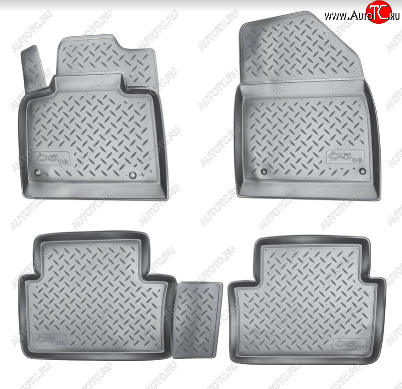 2 139 р. Комплект ковриков в салон Norplast Unidec  CITROEN C5 ( RD,  RW) (2008-2017) дорестайлинг, седан, доресталийнг, универсал (Цвет: черный)  с доставкой в г. Пермь