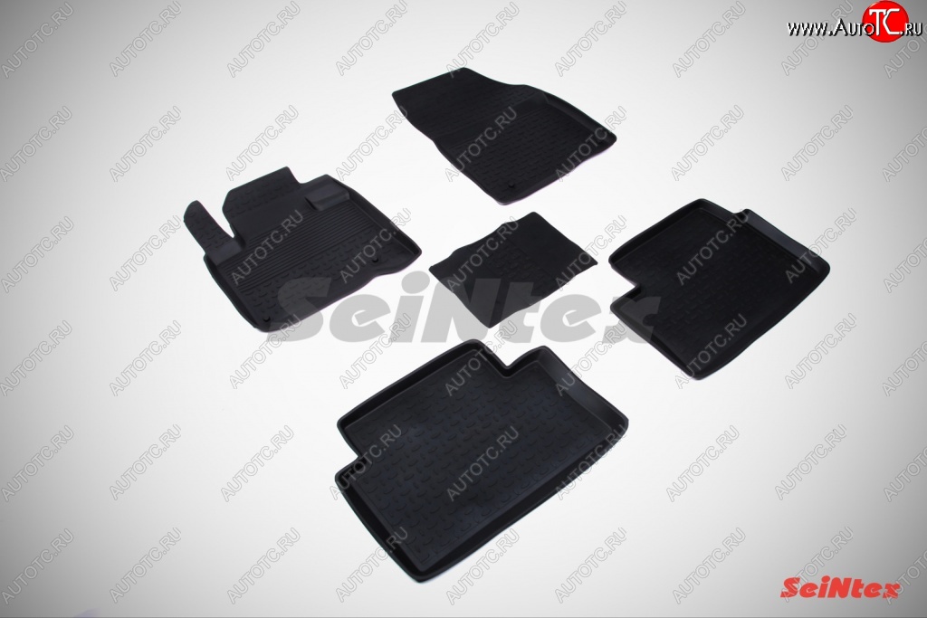 3 099 р. Износостойкие коврики в салон с высоким бортом SeiNtex Premium 4 шт. (резина)  CITROEN C5 ( RD,  RW) (2008-2017) дорестайлинг, седан, доресталийнг, универсал  с доставкой в г. Пермь