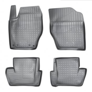 Комплект ковриков в салон Norplast Unidec CITROEN DS4  PF1 (2010-2015) дорестайлинг,хэтчбэк 5дв. (Цвет: черный)
