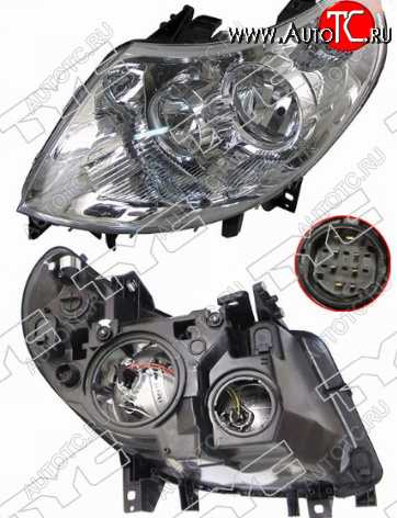 9 849 р. Левая фара (c электрокорректором, 8 контактов) TYC Fiat Ducato 250 (2006-2014)  с доставкой в г. Пермь