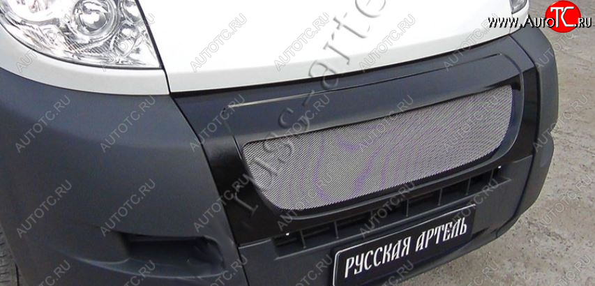 5 499 р. Решетка радиатора RA (с металлической сеткой) CITROEN Jumper 250 (2006-2014) (Глянец под окраску, Неокрашенная)  с доставкой в г. Пермь