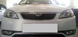 1 469 р. Сетка на бампер Russtal (черная) Daewoo Gentra KLAS седан (2012-2016)  с доставкой в г. Пермь. Увеличить фотографию 3