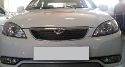 1 539 р. Сетка на бампер Russtal (хром) Daewoo Gentra KLAS седан (2012-2016)  с доставкой в г. Пермь. Увеличить фотографию 2