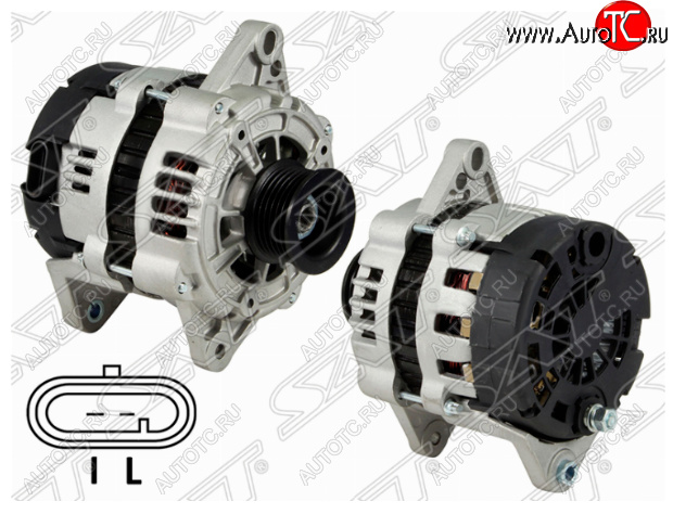 8 299 р. Генератор SAT (12V/85A)  Chevrolet Aveo  T200 (2003-2008), Daewoo Kalos (2002-2008)  с доставкой в г. Пермь