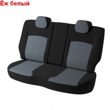 5 549 р. Чехлы для сидений Дублин (жаккард)  Daewoo Matiz ( M100,  M150) (1998-2016) дорестайлинг, рестайлинг (Черный, вставка Ёж белый)  с доставкой в г. Пермь. Увеличить фотографию 2