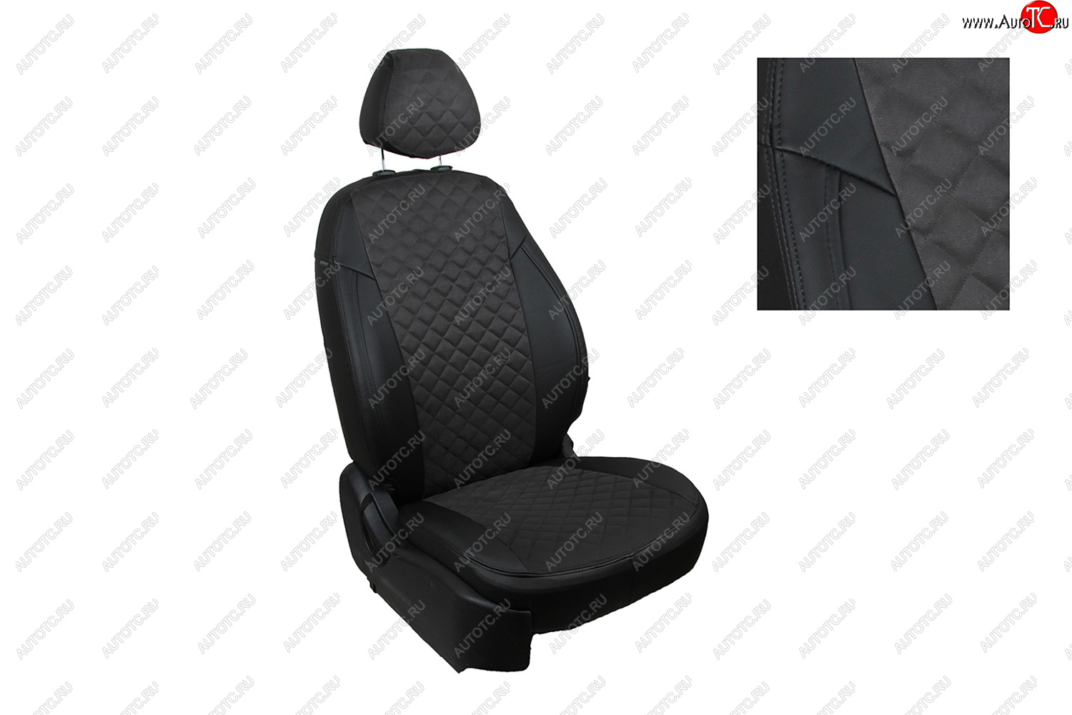 6 449 р. Чехлы для сидений Seintex Ромб Алькантара Daewoo Matiz M100 дорестайлинг (1998-2000)  с доставкой в г. Пермь