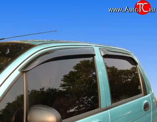 999 р. Комплект дефлекторов окон (ветровиков) 4 шт. Russtal Daewoo Matiz M100 дорестайлинг (1998-2000)  с доставкой в г. Пермь