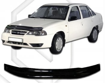 Дефлектор капота CA-Plastic Daewoo Nexia  рестайлинг (2008-2015)