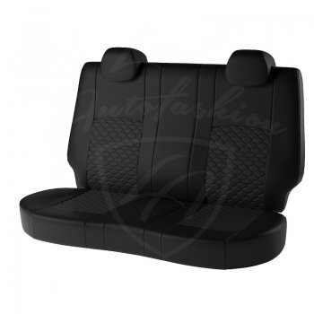 7 699 р. Чехлы для сидений Lord Autofashion Турин Соты (экокожа)  Daewoo Nexia  рестайлинг (2008-2015) (Чёрный, вставка чёрная, строчка чёрная)  с доставкой в г. Пермь. Увеличить фотографию 2
