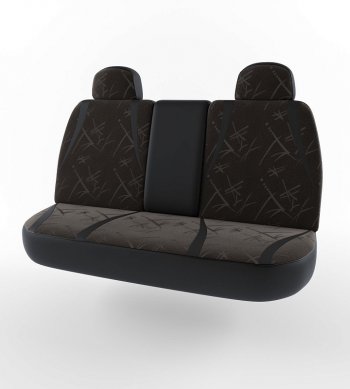 5 099 р. Чехлы для сидений Lord Autofashion Форсаж (экокожа)  Daewoo Nexia  рестайлинг (2008-2015) (Черный, вставка флок Черный флеш)  с доставкой в г. Пермь. Увеличить фотографию 2