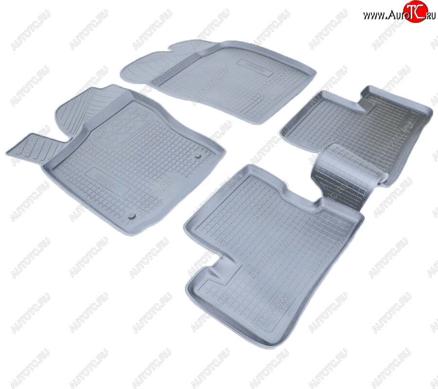 2 599 р. Коврики салона Norplast Unidec  Daewoo Nexia  рестайлинг (2008-2015) (Цвет: серый)  с доставкой в г. Пермь