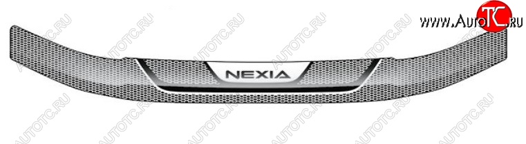 2 079 р. Дефлектор капота CA-Plastiс  Daewoo Nexia  дорестайлинг (1995-2008) (Серия Art белая)  с доставкой в г. Пермь