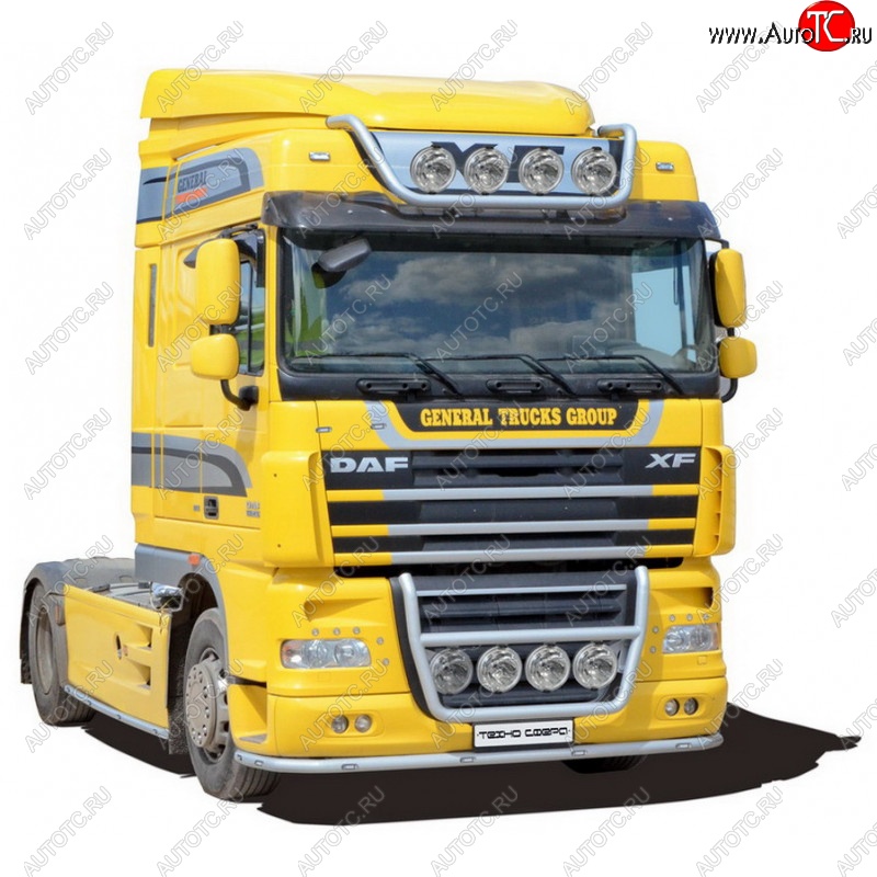 35 699 р. Защита порогов (410-460) ТехноСфера (Техно Сфера) (нержавейка, d51 mm)  DAF XF  105 (2005-2013)  с доставкой в г. Пермь