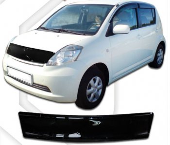 Дефлектор капота CA-Plastic Daihatsu Boon  M300 хэтчбэк 5 дв. (2004-2010) дорестайлинг, рестайлинг