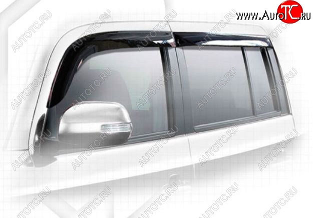 1 999 р. Дефлектора окон (M401S, M402S, M411S) CA-Plastiс  Daihatsu Coo (2005-2012) (Classic полупрозрачный, Без хром.молдинга)  с доставкой в г. Пермь