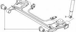 1 849 р. Полиуретановый сайлентблок балки задней подвески Точка Опоры Toyota bB 2 (2005-2016)  с доставкой в г. Пермь. Увеличить фотографию 2