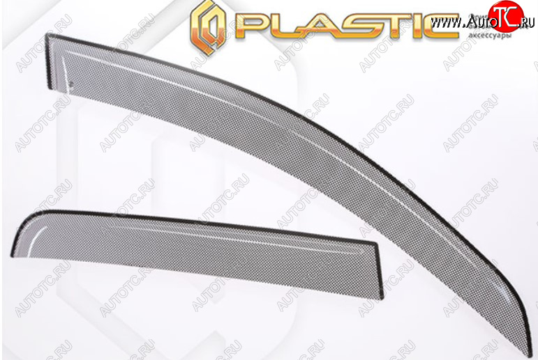 2 159 р. Дефлектора окон CA-Plastic  Daihatsu Move (2014-2023)  дорестайлинг, рестайлинг (Шелкография черная)  с доставкой в г. Пермь