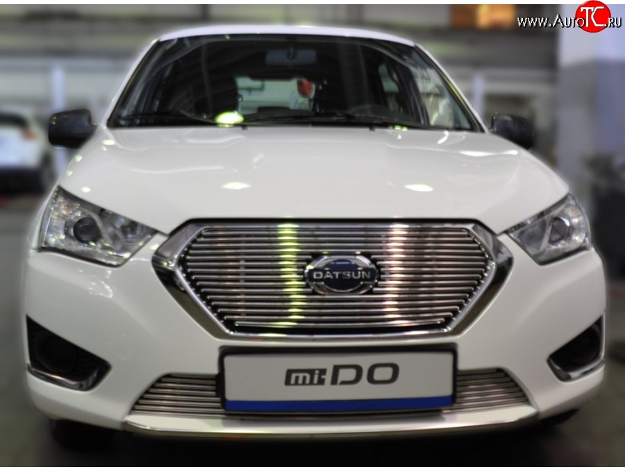 3 399 р. Декоративная вставка воздухозаборника Berkut Datsun mi-DO хэтчбэк (2014-2021)  с доставкой в г. Пермь