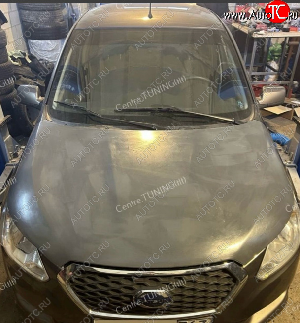 14 999 р. Капот CentreTuning пластик  Datsun on-DO (2014-2021) седан дорестайлинг, седан рестайлинг (неокрашенный)  с доставкой в г. Пермь