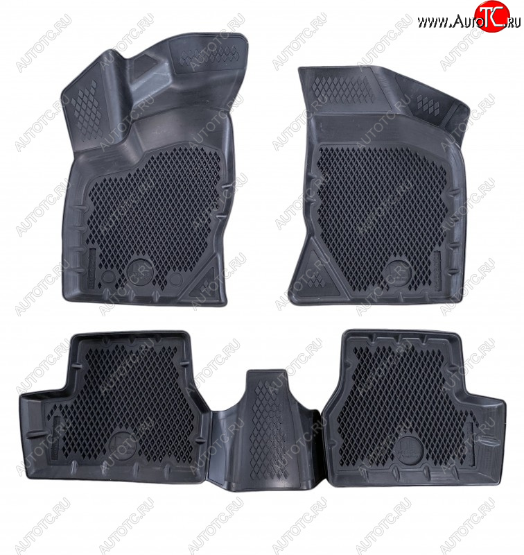 2 699 р. Коврики салона DELFORM ❞EVA 3D Premium❝ (термоэластопласт/ТЭП) Лада Гранта FL 2190 седан рестайлинг (2018-2025)  с доставкой в г. Пермь