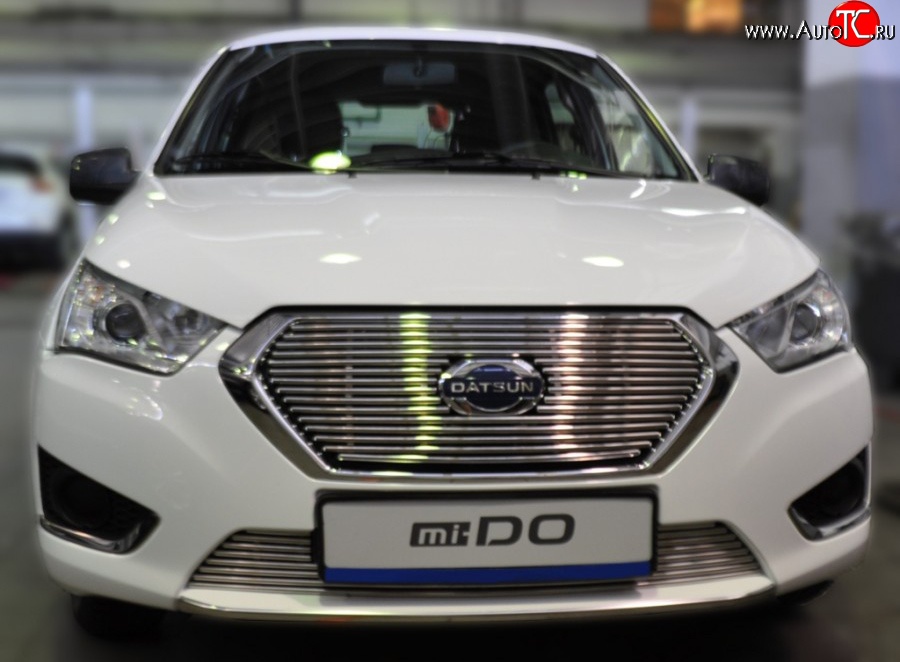 5 499 р. Декоративная вставка решетки радиатора Berkut Datsun mi-DO хэтчбэк (2014-2021)  с доставкой в г. Пермь