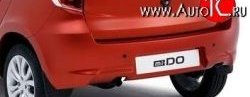 5 999 р. Бампер задний Стандартный Datsun mi-DO хэтчбэк (2014-2021) (Неокрашенный без отверстия под парктроник)  с доставкой в г. Пермь. Увеличить фотографию 2