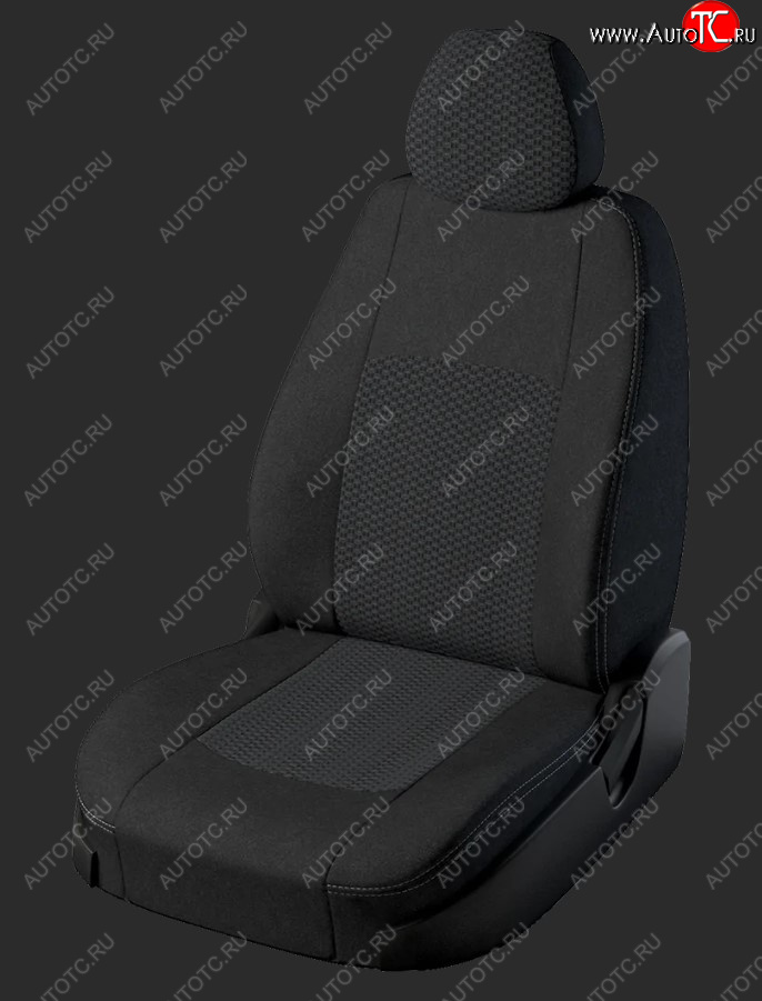 7 399 р. Чехлы для сидений Lord Autofashion Турин (жаккард, спинка и сиденье 60/40, 3 Г-образных подголовника)  Datsun on-DO (2014-2019) седан дорестайлинг (Черный, вставка Чёрный Вега)  с доставкой в г. Пермь