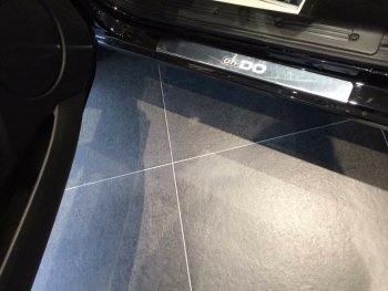 2 179 р. Накладки порожков салона INOX Datsun on-DO седан дорестайлинг (2014-2019) (Нержавеющая сталь)  с доставкой в г. Пермь. Увеличить фотографию 4