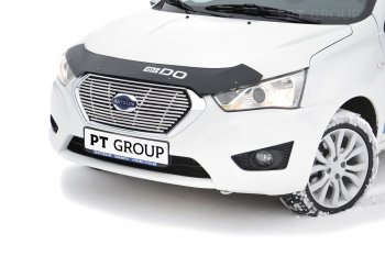 6 479 р. Накладка на решетку радиатора Petroil Tuning  Datsun on-DO (2014-2019) седан дорестайлинг (Нержавейка)  с доставкой в г. Пермь. Увеличить фотографию 3