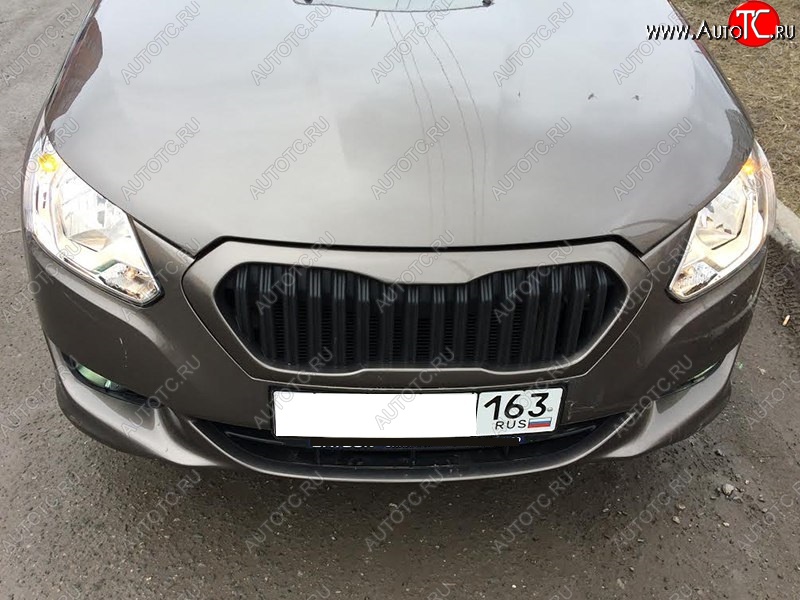 3 699 р. Решётка радиатора K2  Datsun on-DO (2014-2019) седан дорестайлинг (Неокрашенная)  с доставкой в г. Пермь