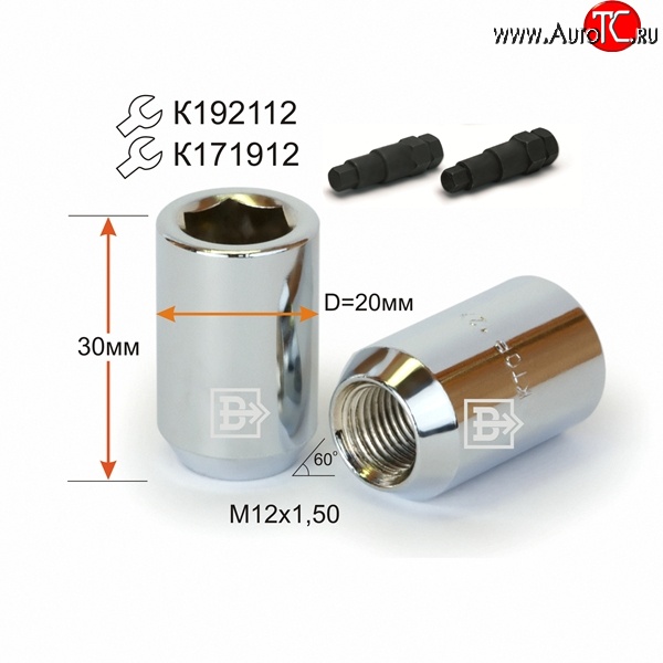 79 р. Колёсная гайка Вектор M12 1.5    с доставкой в г. Пермь