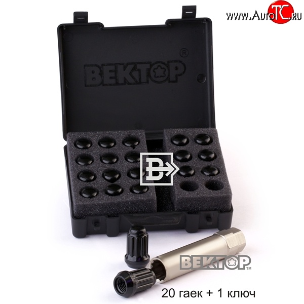 3 439 р. Комплект колёсных гаек Вектор M12 1.5    с доставкой в г. Пермь
