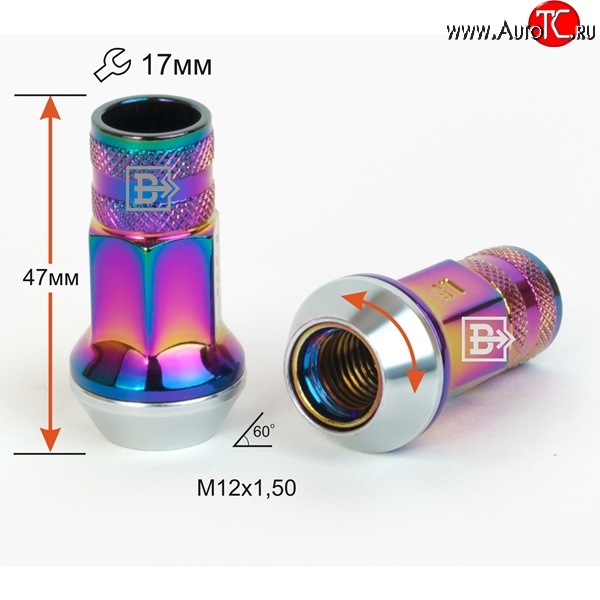 319 р. Колёсная гайка Вектор M12 1.5    с доставкой в г. Пермь