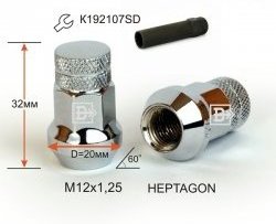 Колёсная гайка Вектор M12 1.25 Лада нива 4х4 2121 Бронто 3 дв. 1-ый рестайлинг (2017-2019) 