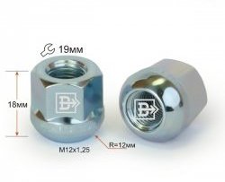 Колёсная гайка Вектор M12 1.25 Лада нива 4х4 2121 Бронто 3 дв. 1-ый рестайлинг (2017-2019) 