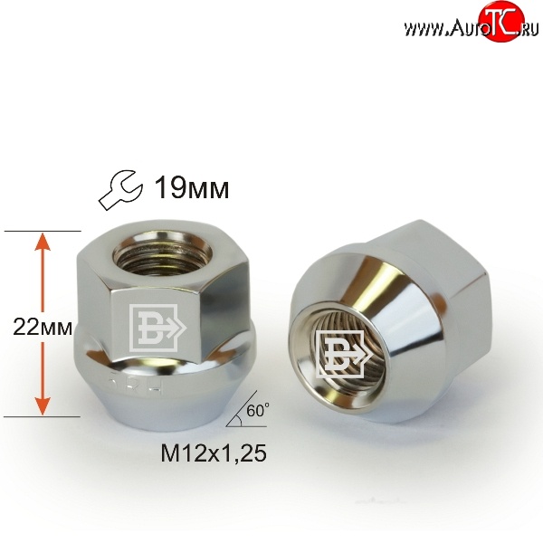 47 р. Колёсная гайка Вектор M12 1.25 Лада 2112 хэтчбек (1999-2008)