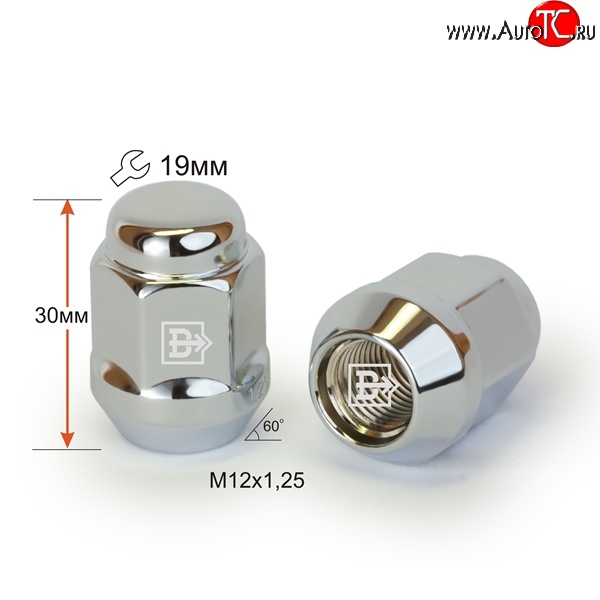 59 р. Колёсная гайка Вектор M12 1.25 ГАЗ 3110 Волга (1997-2005)
