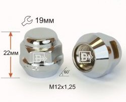 Колёсная гайка Вектор M12 1.25 Лада нива 4х4 2121 Бронто 3 дв. 1-ый рестайлинг (2017-2019) 