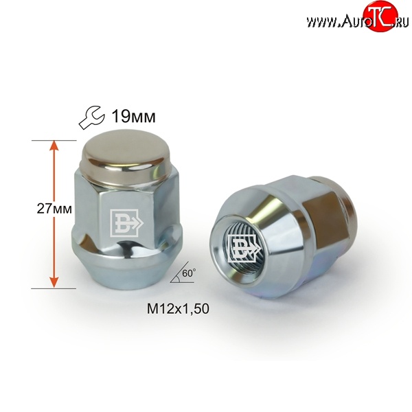 189 р. Колёсная гайка Вектор M12 1.5    с доставкой в г. Пермь
