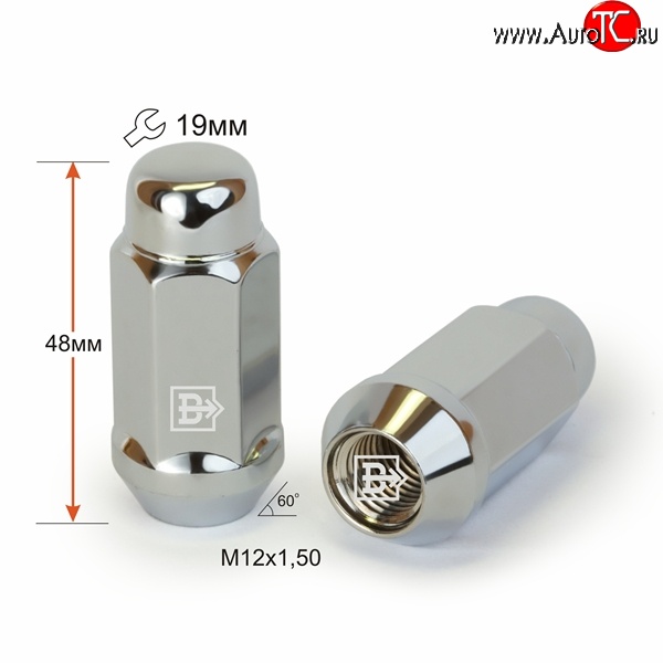 169 р. Колёсная гайка Вектор M12 1.5    с доставкой в г. Пермь